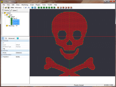 Step 2 - Filling text object with points Step 2 - Filling text object with points