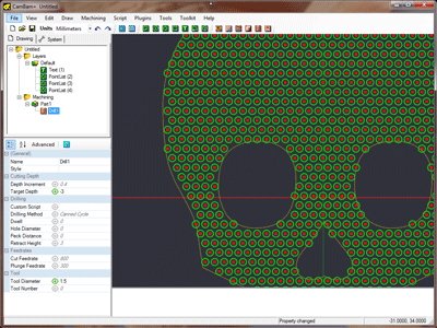 Step 3 - Viewing drill holes Step 3 - Viewing drill holes