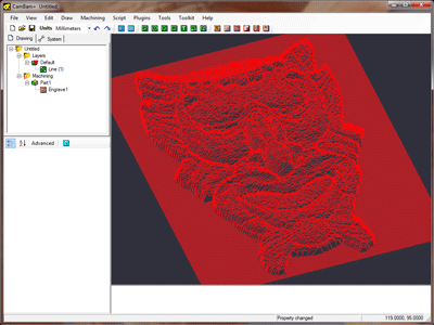 Heightmap toolpath Heightmap toolpath